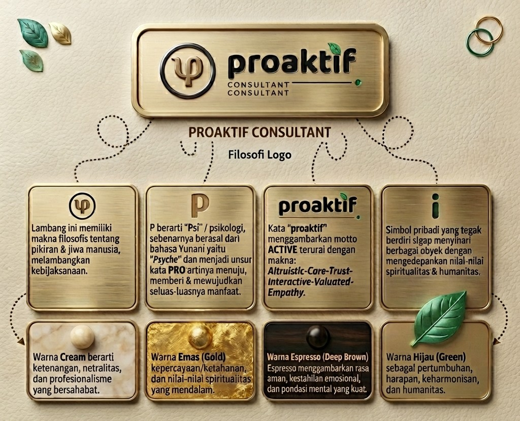Infografis Filosofi Logo Proaktif Consultant
