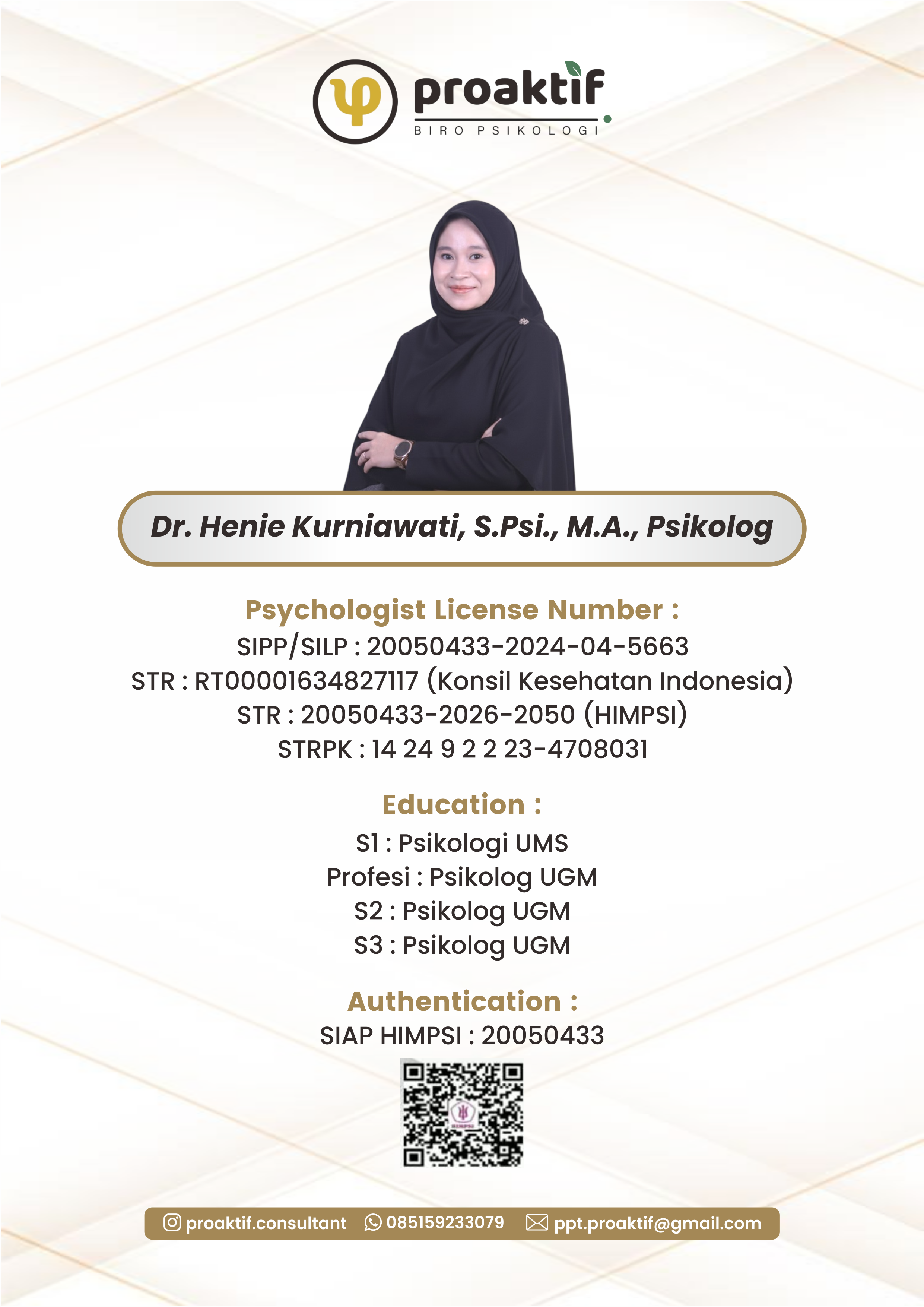 Dr. Henie Kurniawati